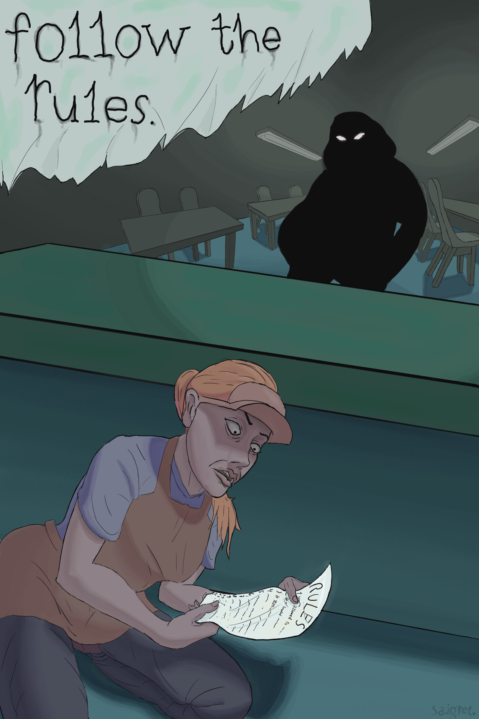 Horror cover illustration three