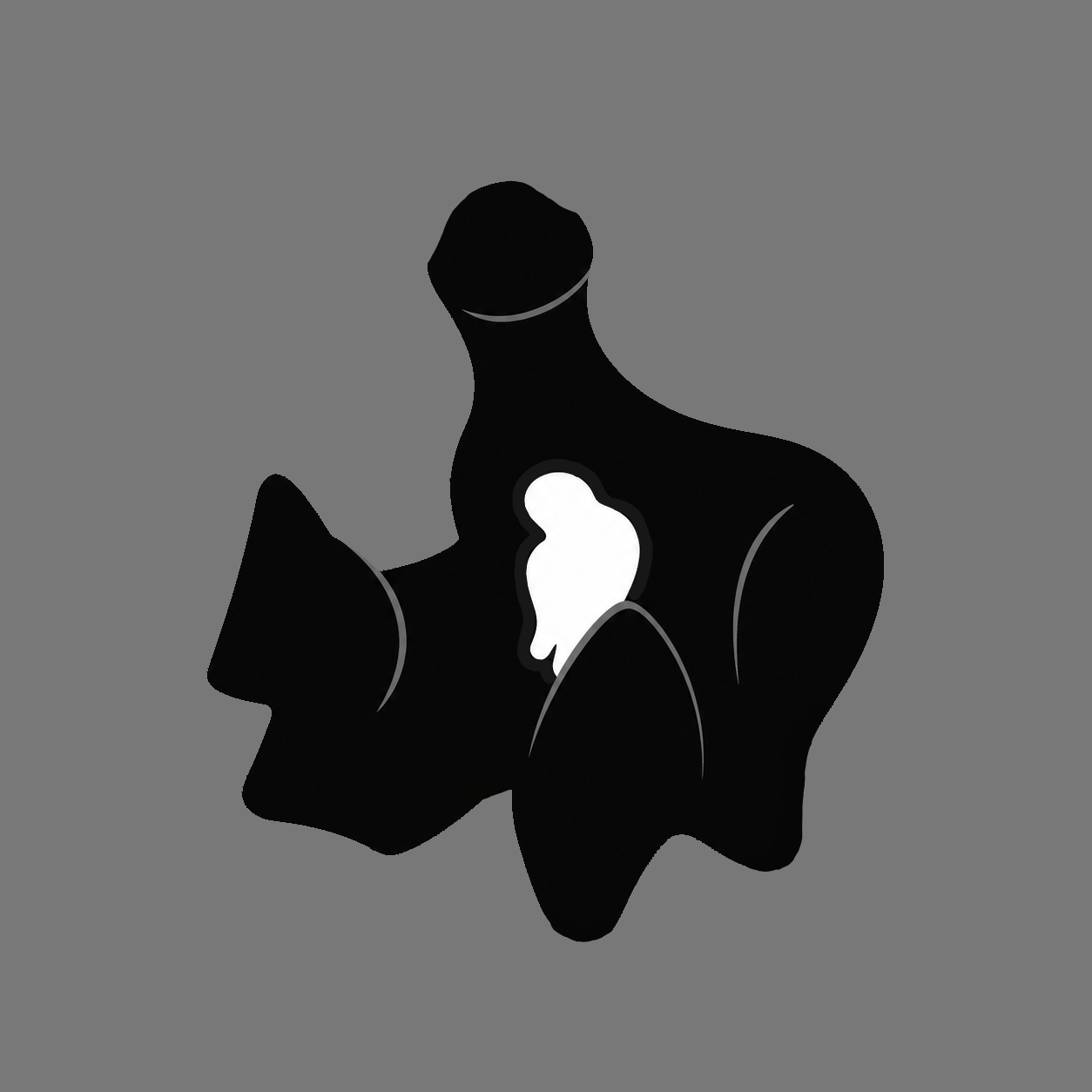 Symbolic artwork showing reclusion, isolation, protection, and confinement